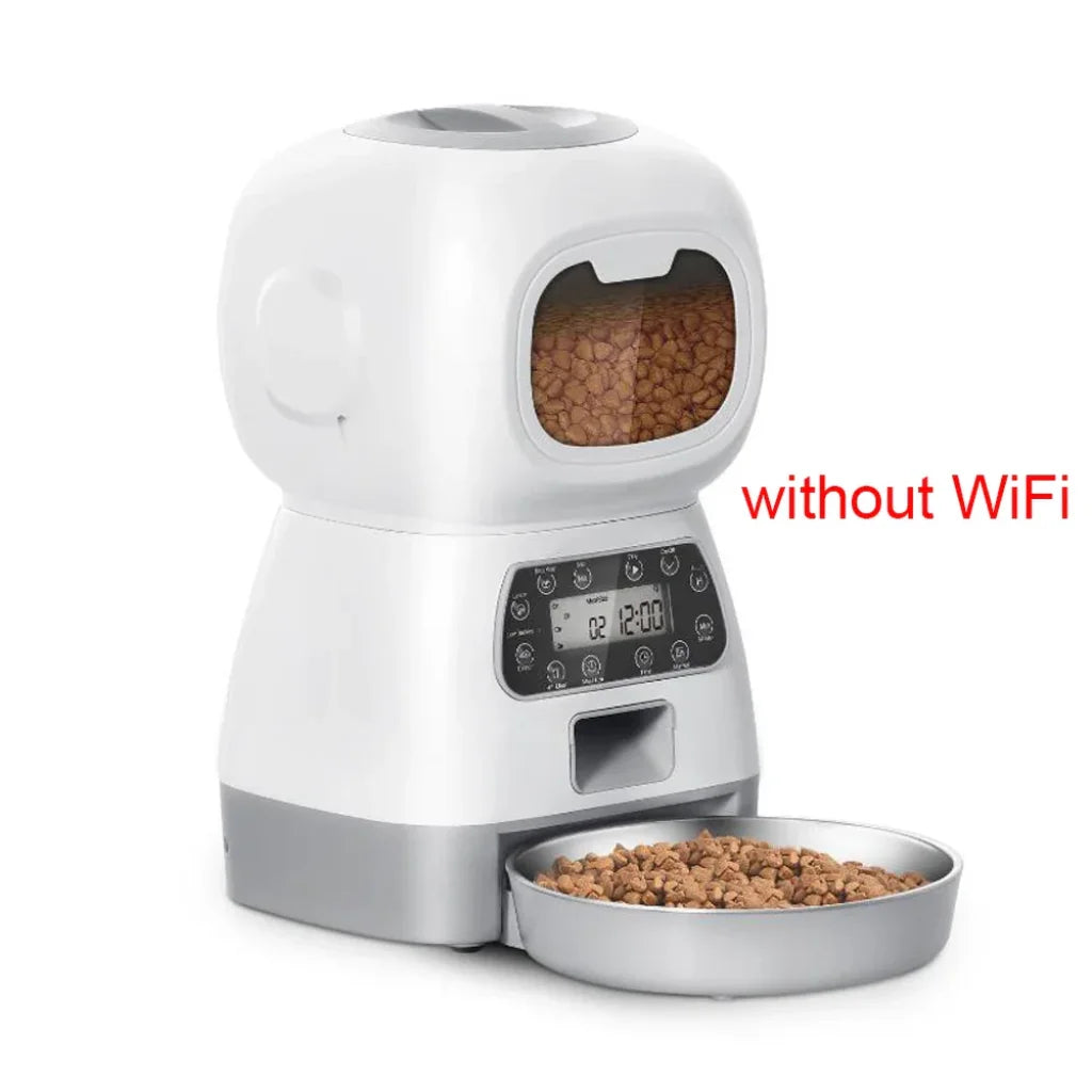 3.5L Automatic Pet Slow Dispenser WiFi Smart Swirl - Key Control No APP