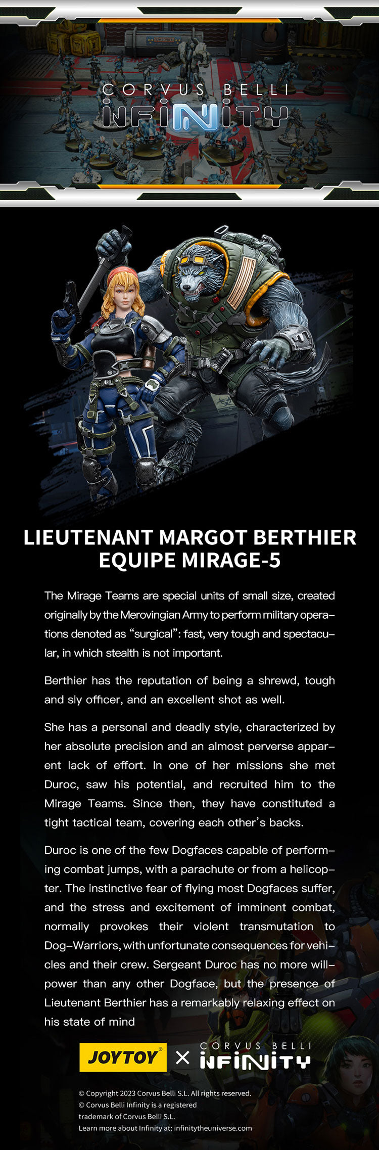 Joytoy Corvus Belli Infinity Ariadna Equipe Mirage-5