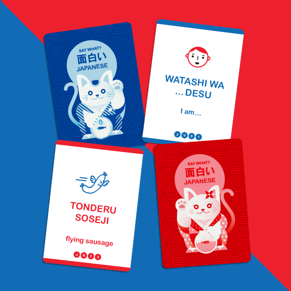 SAY WHAT? Learn Japanese Playing Cards