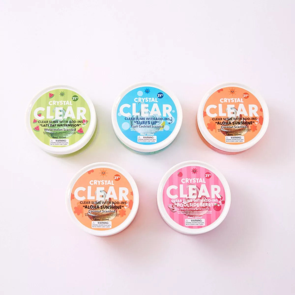 J'Adore Crystal Clear Slime Aloha Sunshine