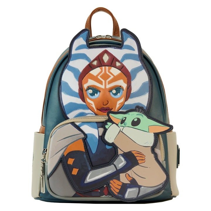 Loungefly Mandalorian Ahsoka Holding Grogu Mini Backpack