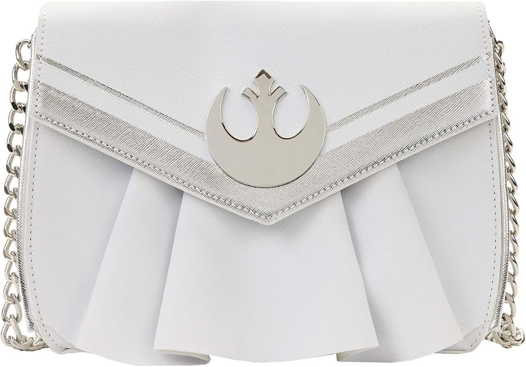 Loungefly Star Wars Princess Leia White Cosplay Chain Strap Crossbody Bag