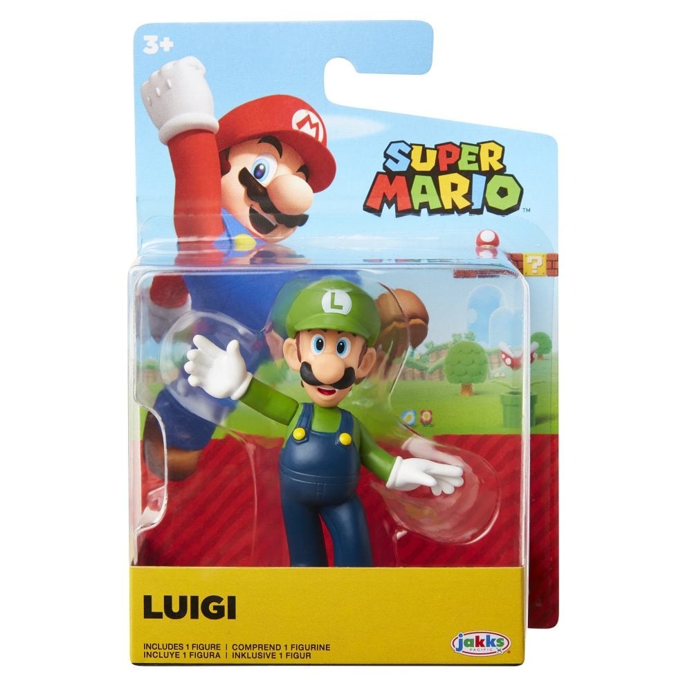Nintendo Luigi Spread Arms 2.5-inch Articulated Figure - Nintendo