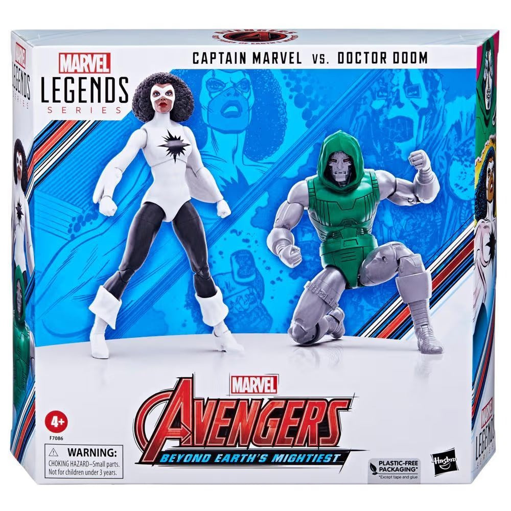 Marvel Legends Series Captain Marvel vs. Doctor Doom, 6 Inch