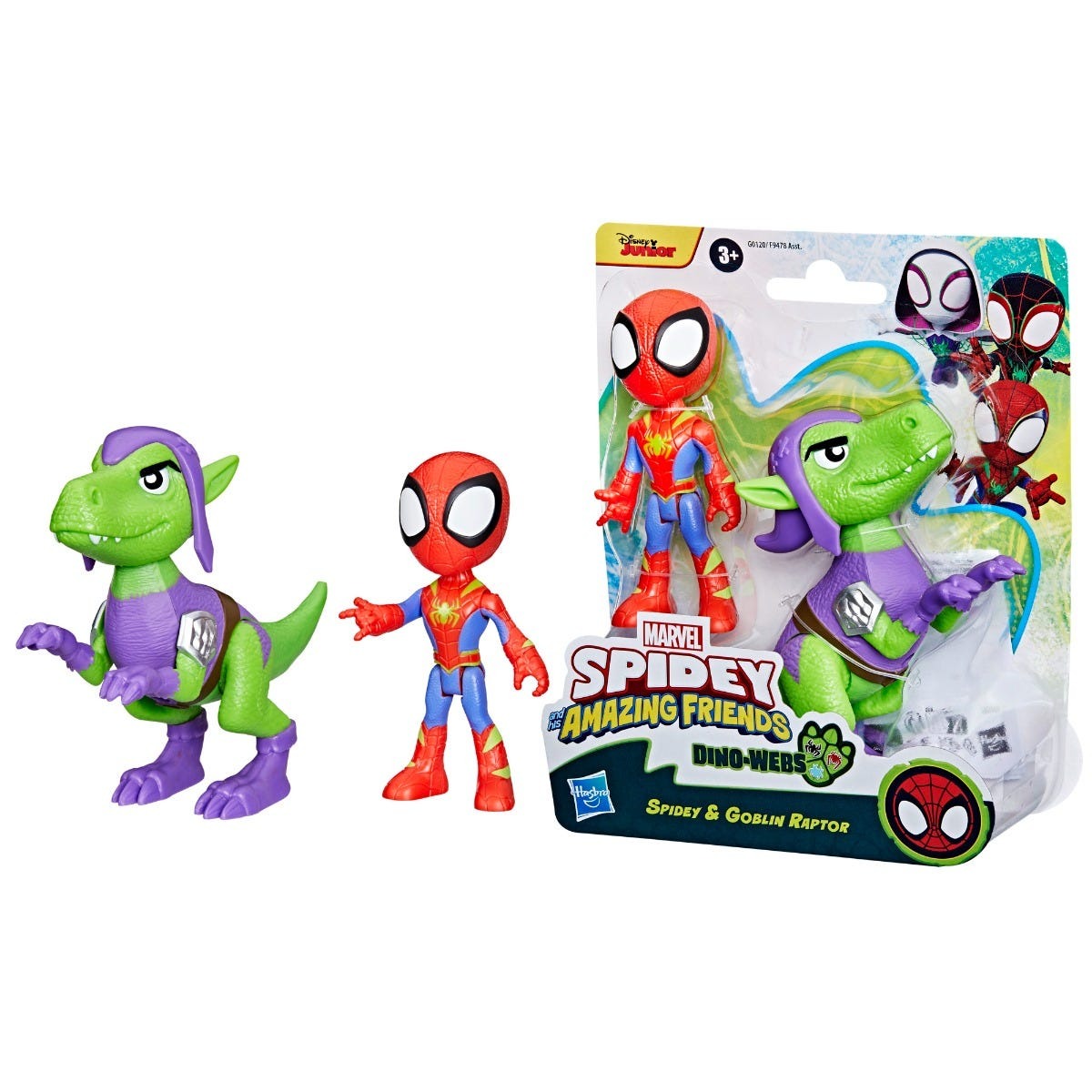 Marvel SAF Hero Dino Webs - Spidey & Goblin Raptor