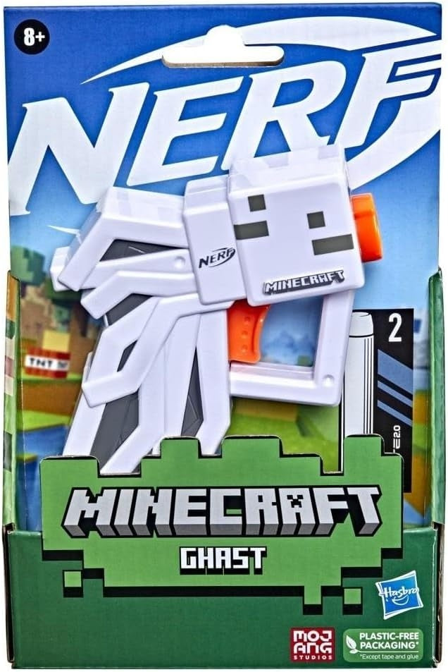 NERF MicroShots Minecraft Ghast Mini Blaster - Nerf