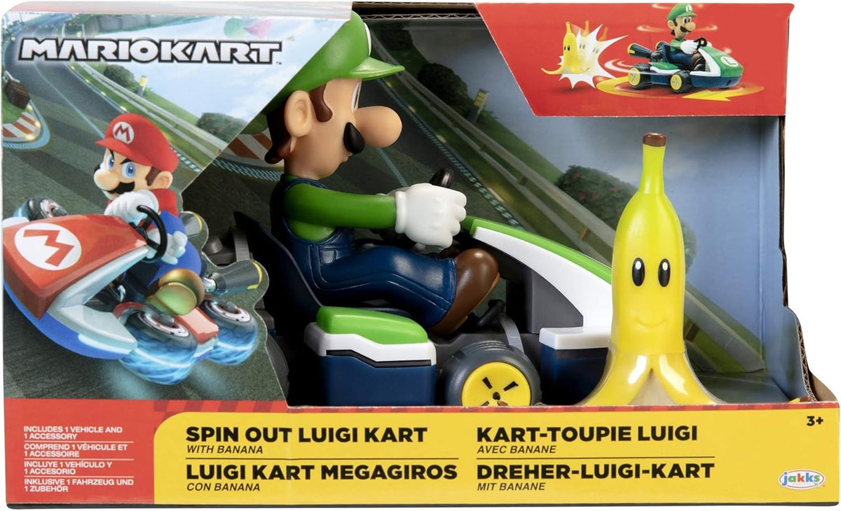 Nintendo Spin Out Mario Kart 2.5-inch - Lugi - Nintendo