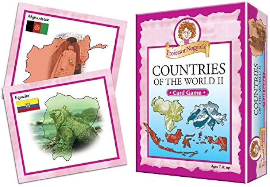 Professor Noggin’s Countries of the World II Card Game Professor Noggin’s