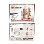 Robotime ROKR Classic Printing Press 3D Wooden Puzzle LK602