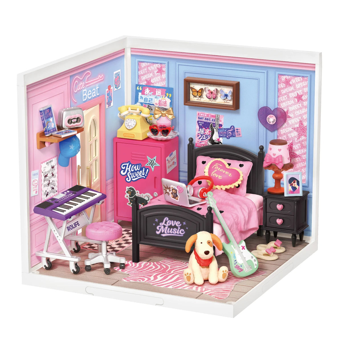 Robotime Rolife Bedroom Pop DIY Miniature House