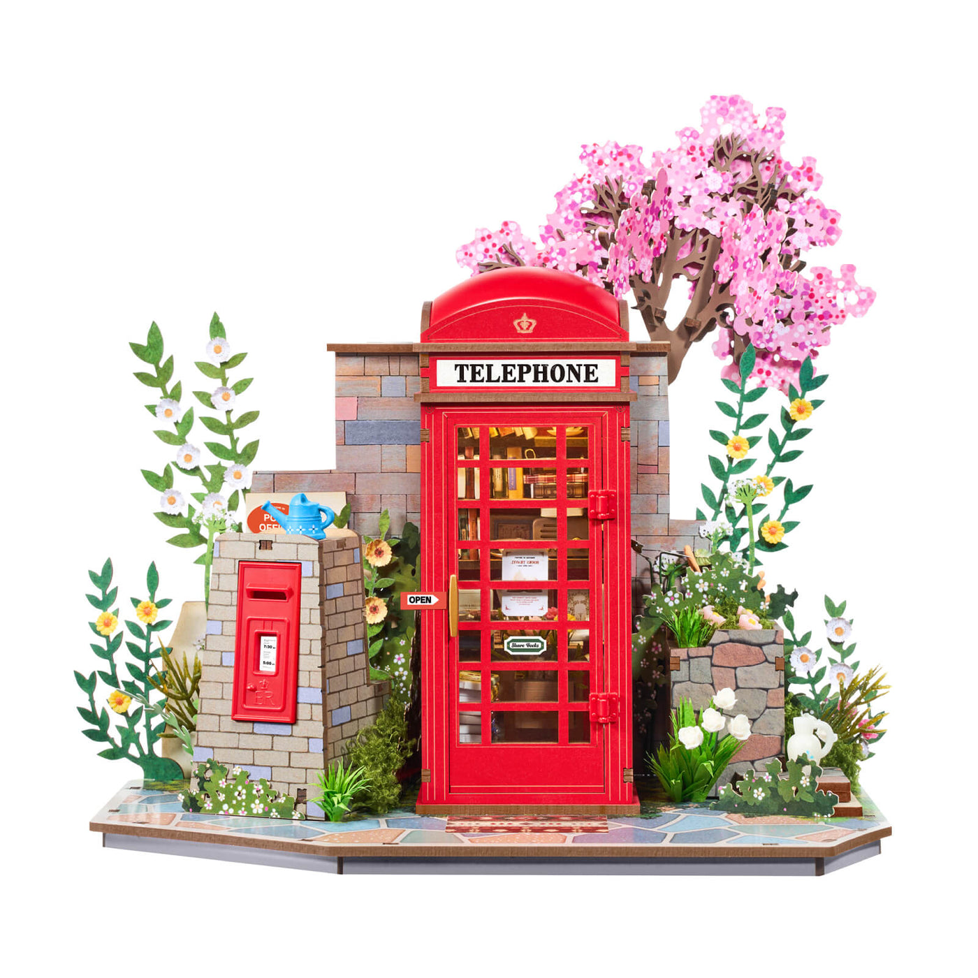 Robotime Rolife タイムトラベル DIY ブックヌークシェルフインサート TGB04
