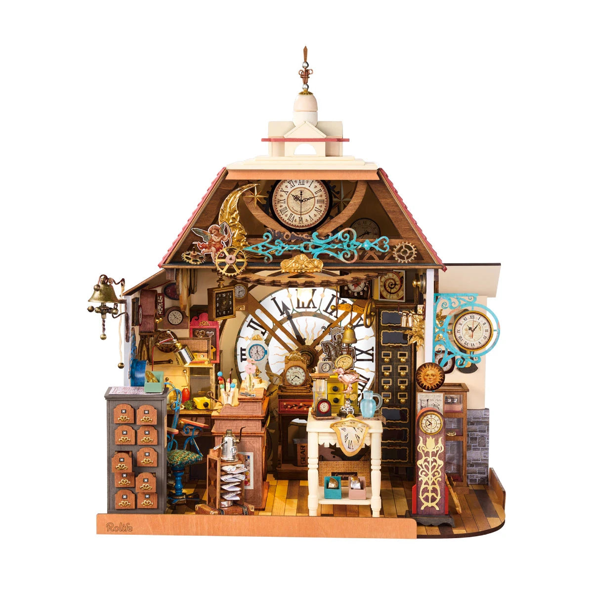 Robotime ROKR パラシュートタワー DIY オルゴール 3D 木製パズル EA01