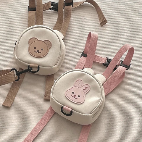 Little Bear Korean Canvas Baby Backpacks