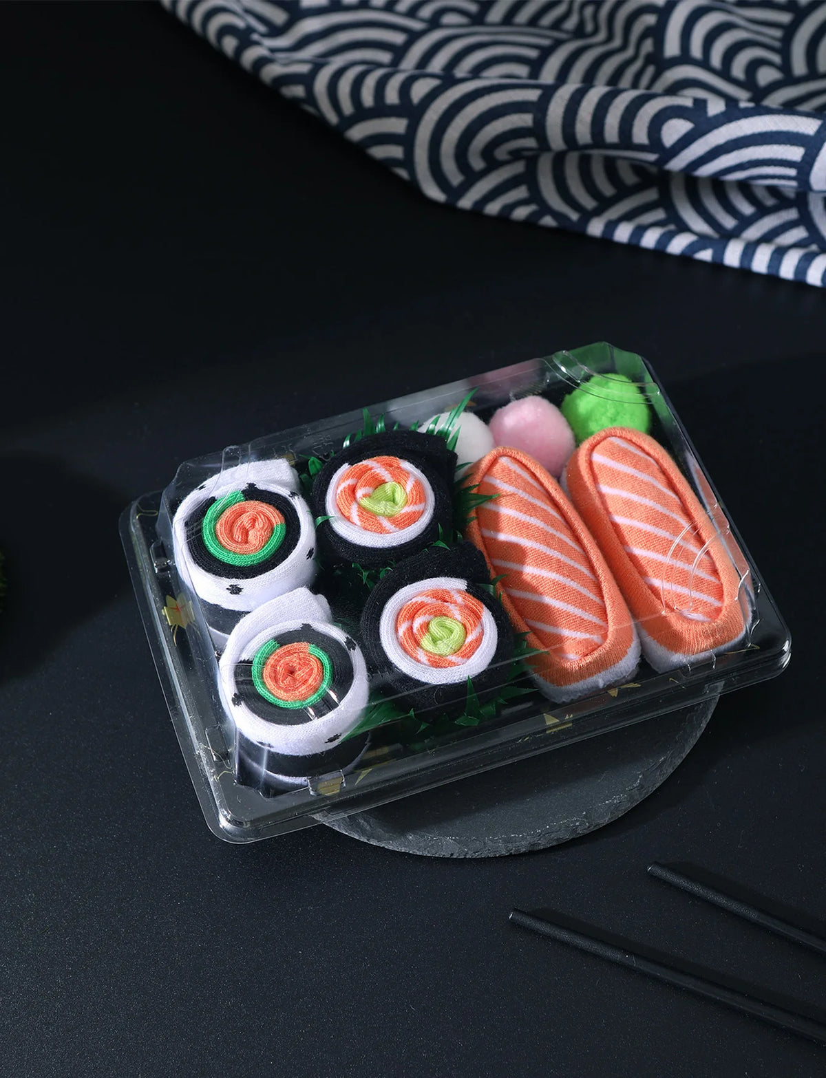 Sushi Mid Calf Socks 3 Pairs