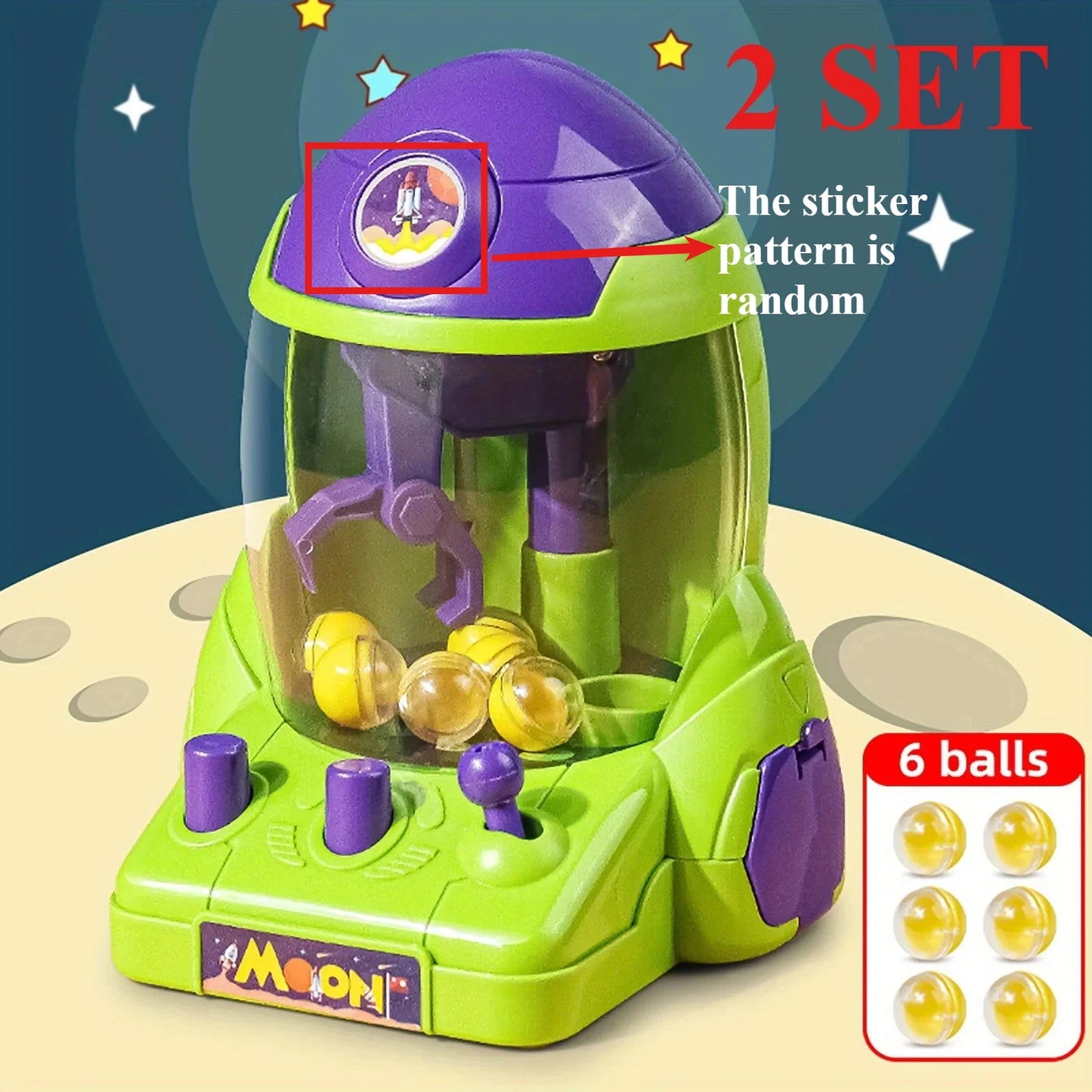 Space Rocket Claw Machine