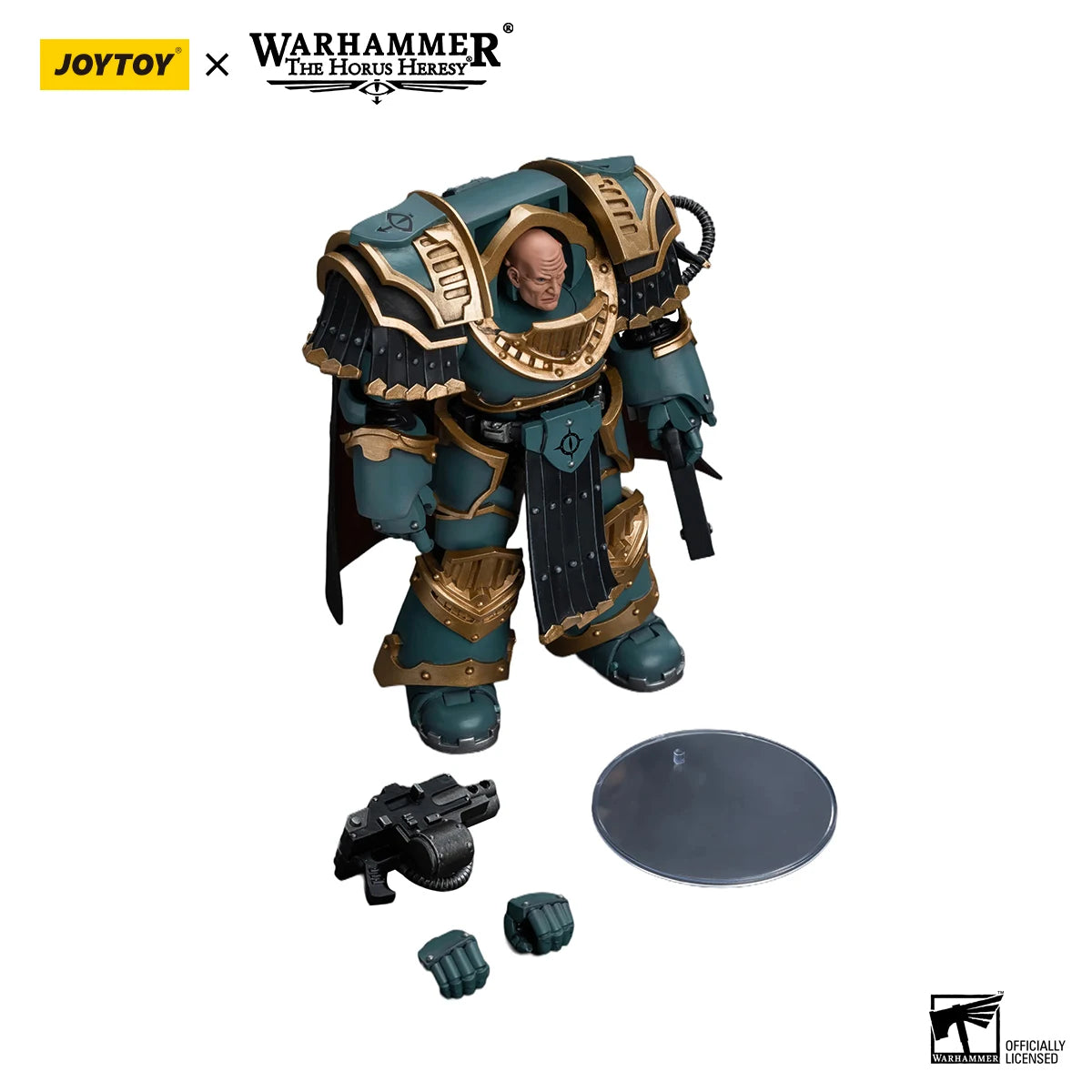 JOYTOY Warhammer 40k 1/18 Action Figures Sons of Horus Legion Praetor in Cataphractii Terminator Armour