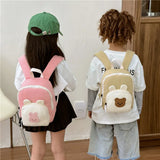 Little Bear Korean Canvas Kids Backpack