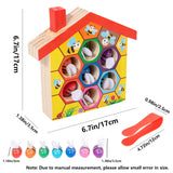 Wooden Bee House Bee to Hive Matching Game