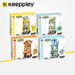Keeppley Pokemon building blocks city building street scene series