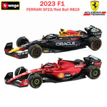 Bburago 1:43 2023 F1 FERRARI SF23 Formula 1 Red Bull RB19 Racing Alloy Diecast