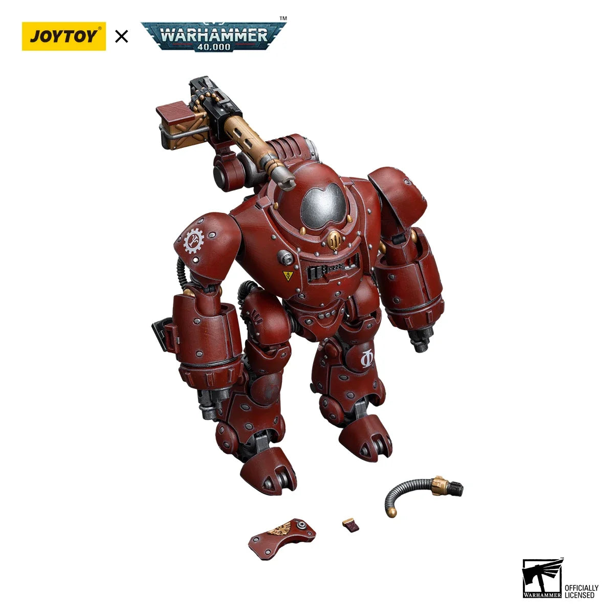 JOYTOY Warhammer 40k 1/18 Action Figures Mecha Anime 24cm Adeptus Mechanicus Kastelan Robot with Heavy Phosphor Blaste Model Toy