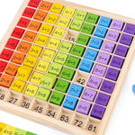 Montessori Educational Wooden 99 Multiplication Table