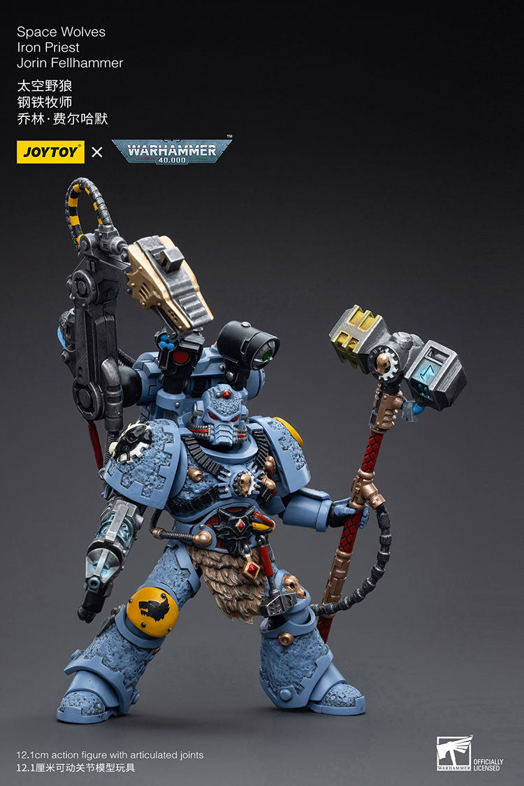 Joytoy Warhammer 40K Space Wolves Iron Priest Jorin Fellhammer Warhammer