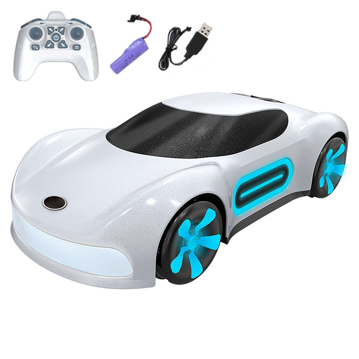 Toyster RC Concept Stunt Car - White - Toyster RC