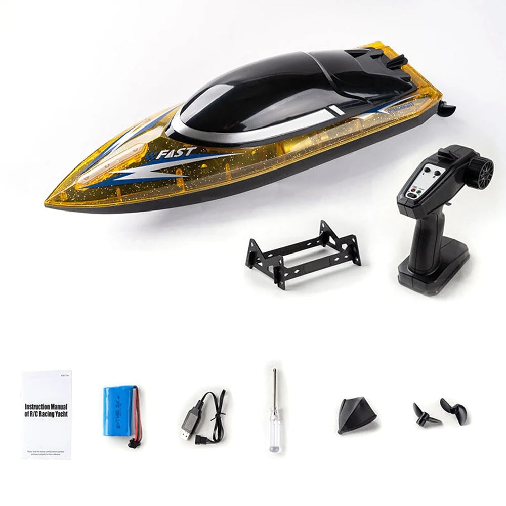 Toyster RC Phantom High Speed Boat - Yellow - Toyster RC