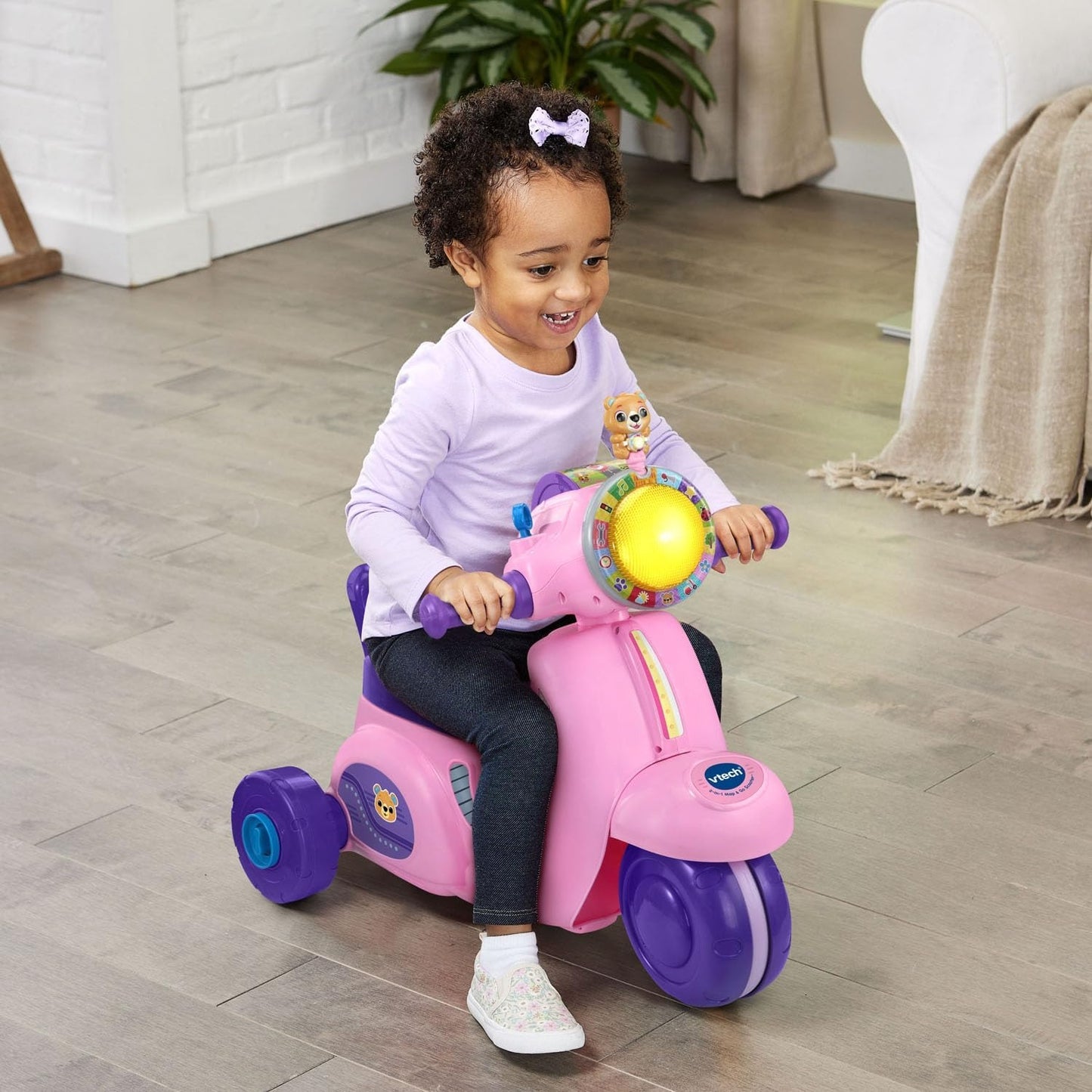 VTech 2 In 1 Ride N Balance Scooter Pink