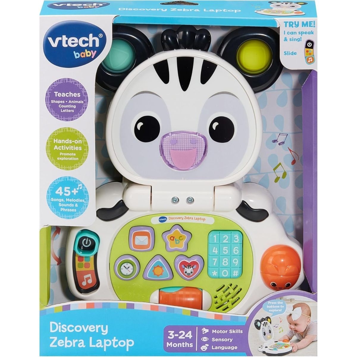 VTech Discovery Zebra Laptop