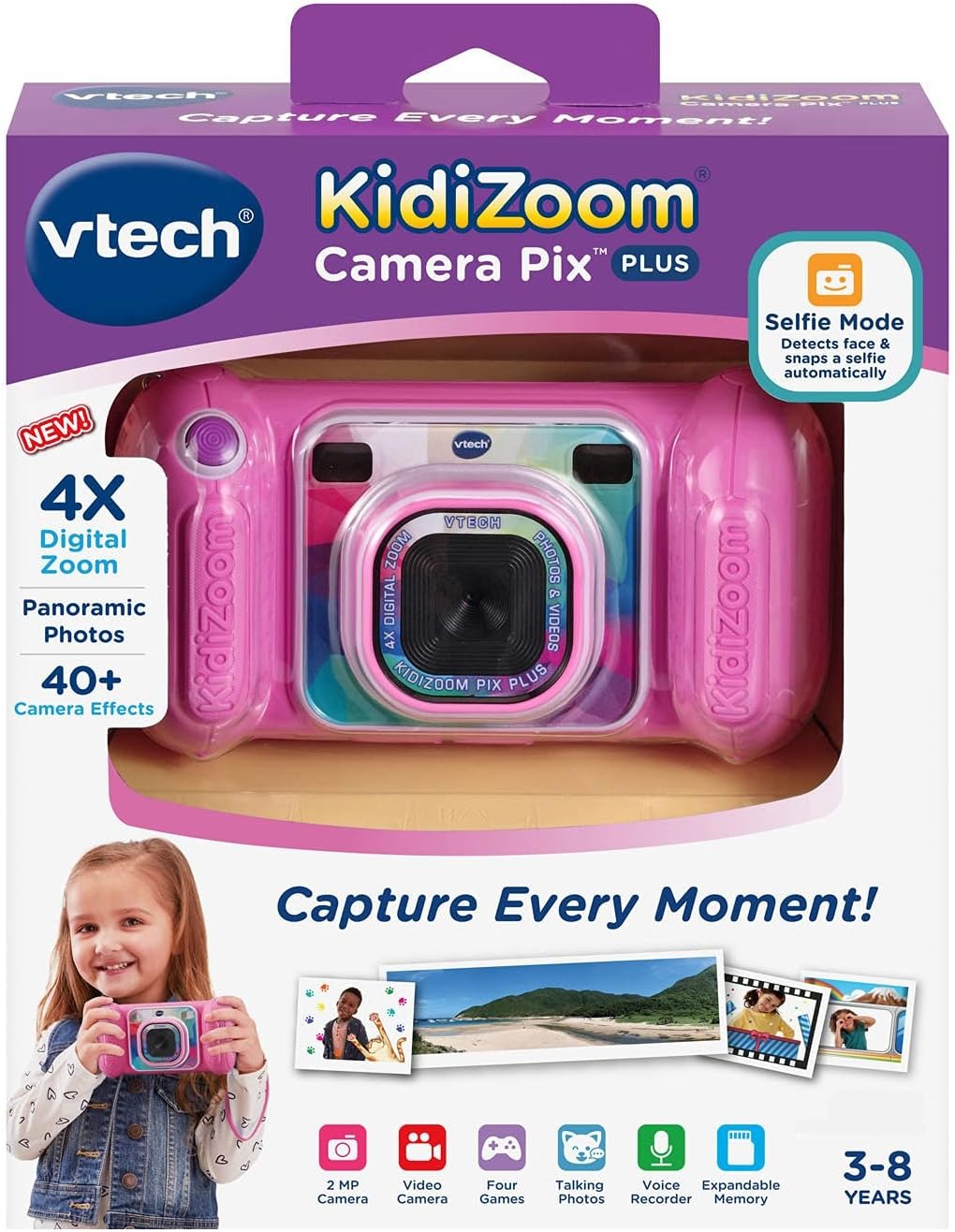 VTech KidiZoom Camera Pix Plus Pink TOYSTER – Toyster Singapore