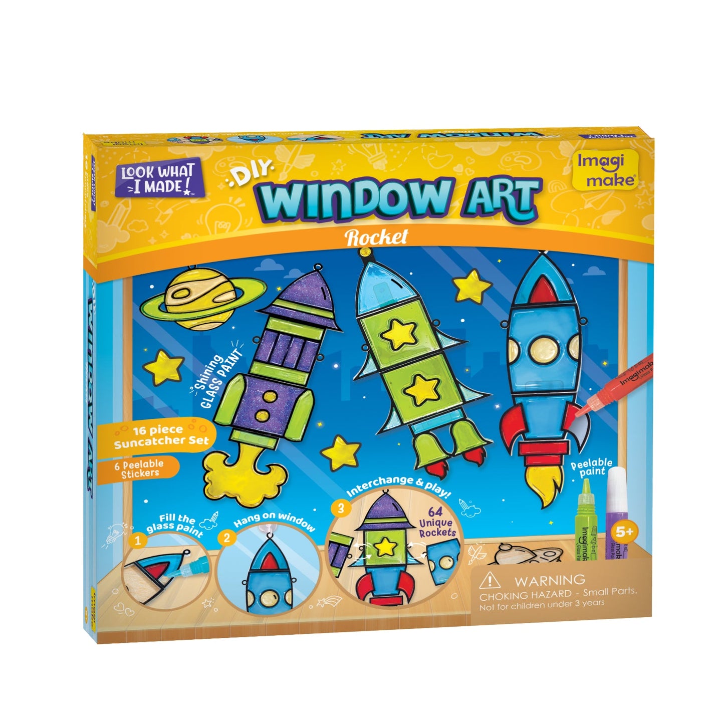 Window Art for Kids - Rocket
