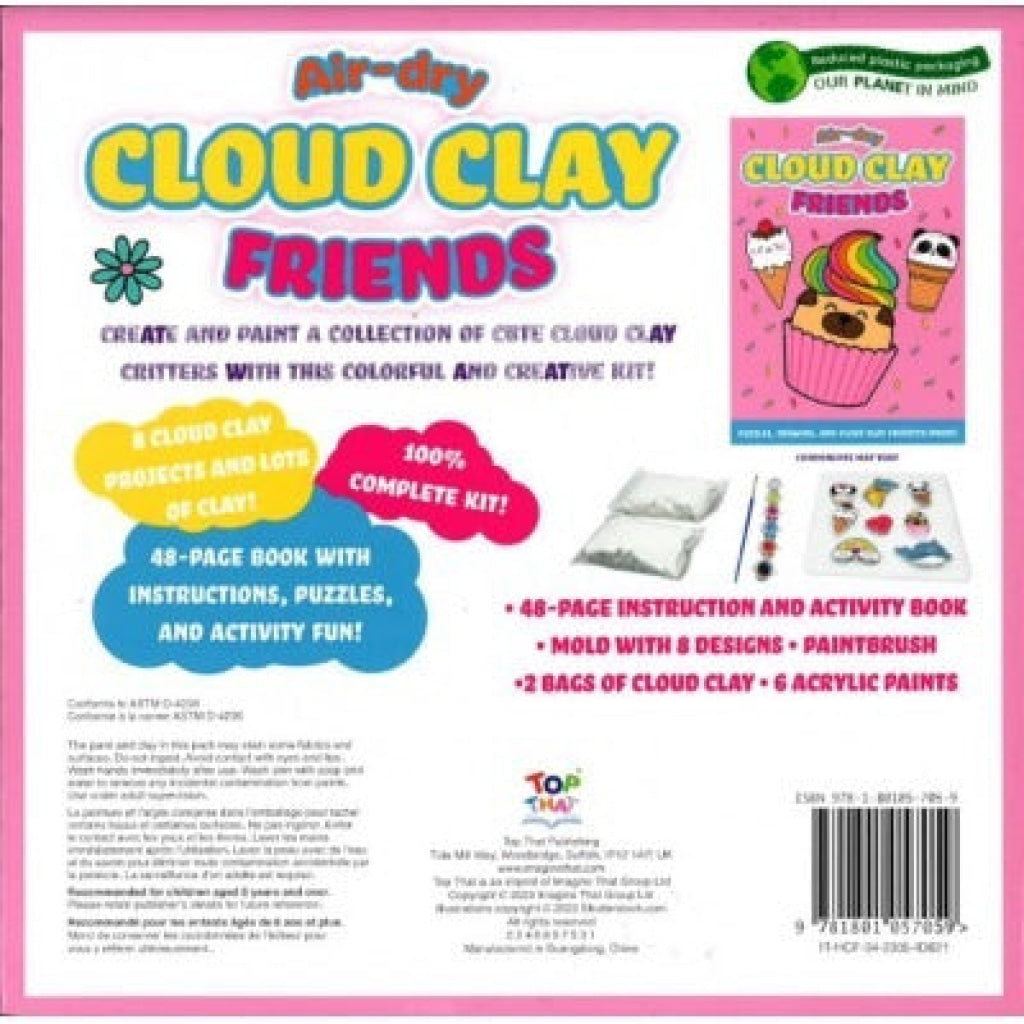 Activity Station Air-Dry Cloud Clay Friends Book + Kit Activity Station