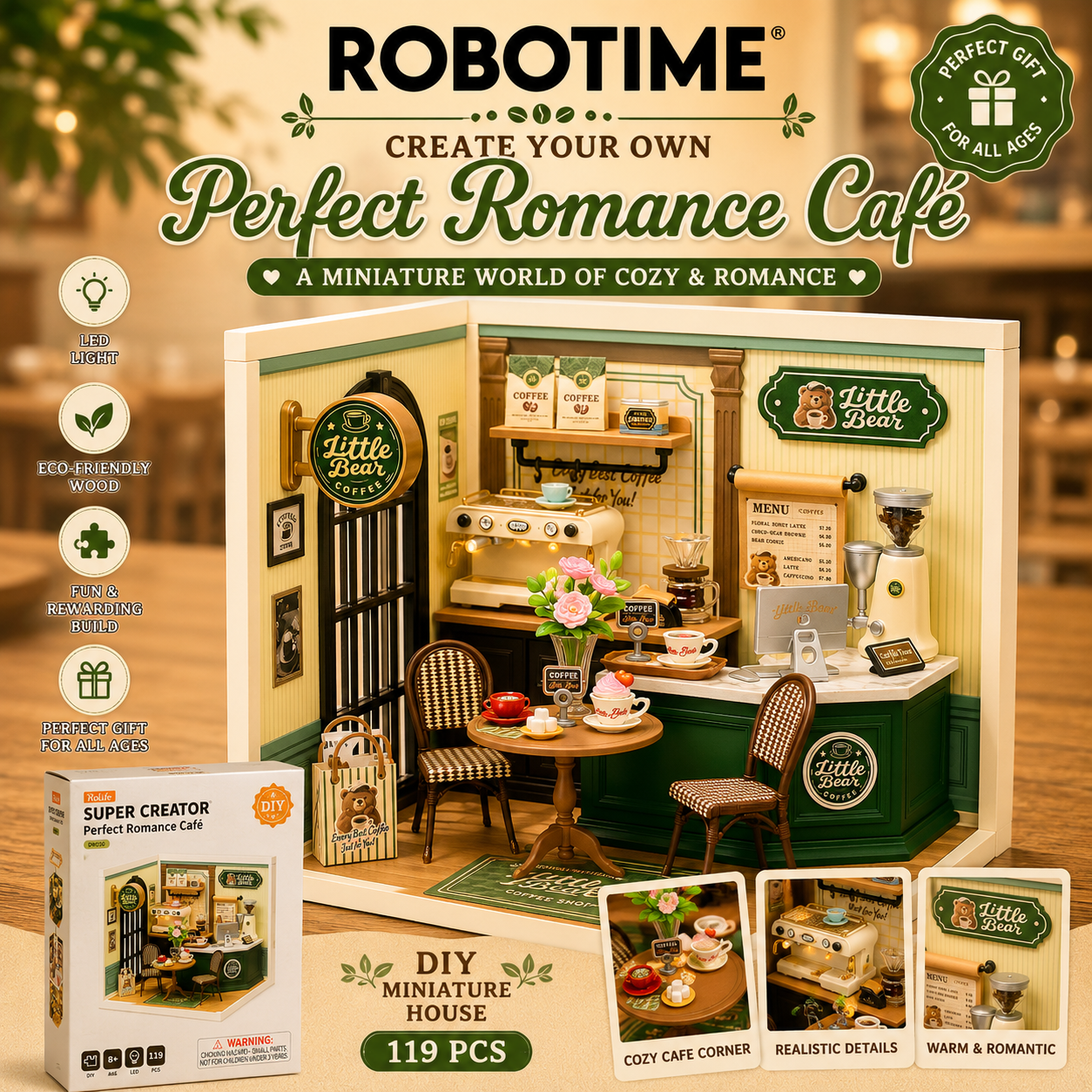 Robotime Rolife タイムトラベル DIY ブックヌークシェルフインサート TGB04