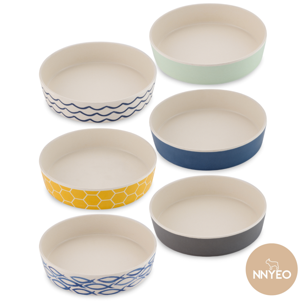 Beco Low-Rim Bamboo Bowl Coastal Grey