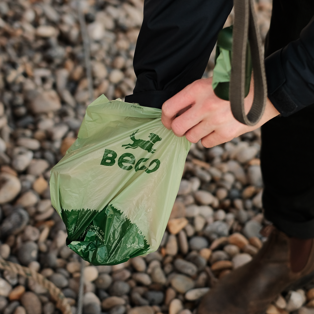 Beco Poop Bags Mint Scented – Big Strong Leak-Proof 100% Recycled Plastic