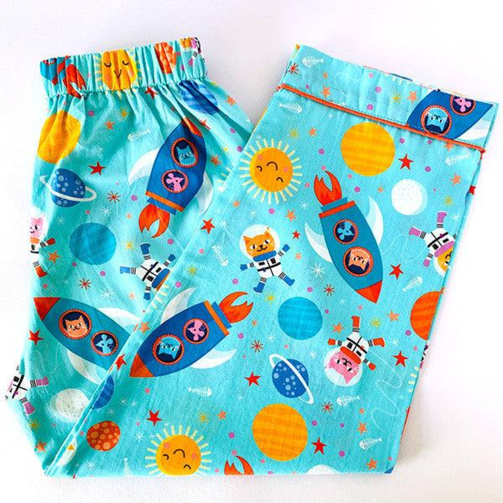 Blue Space Cat Pyjamas - Pyjamas