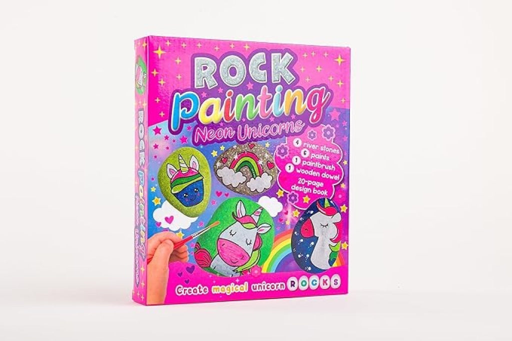 Bookoli Neon Unicorn Rock Painting Bookoli