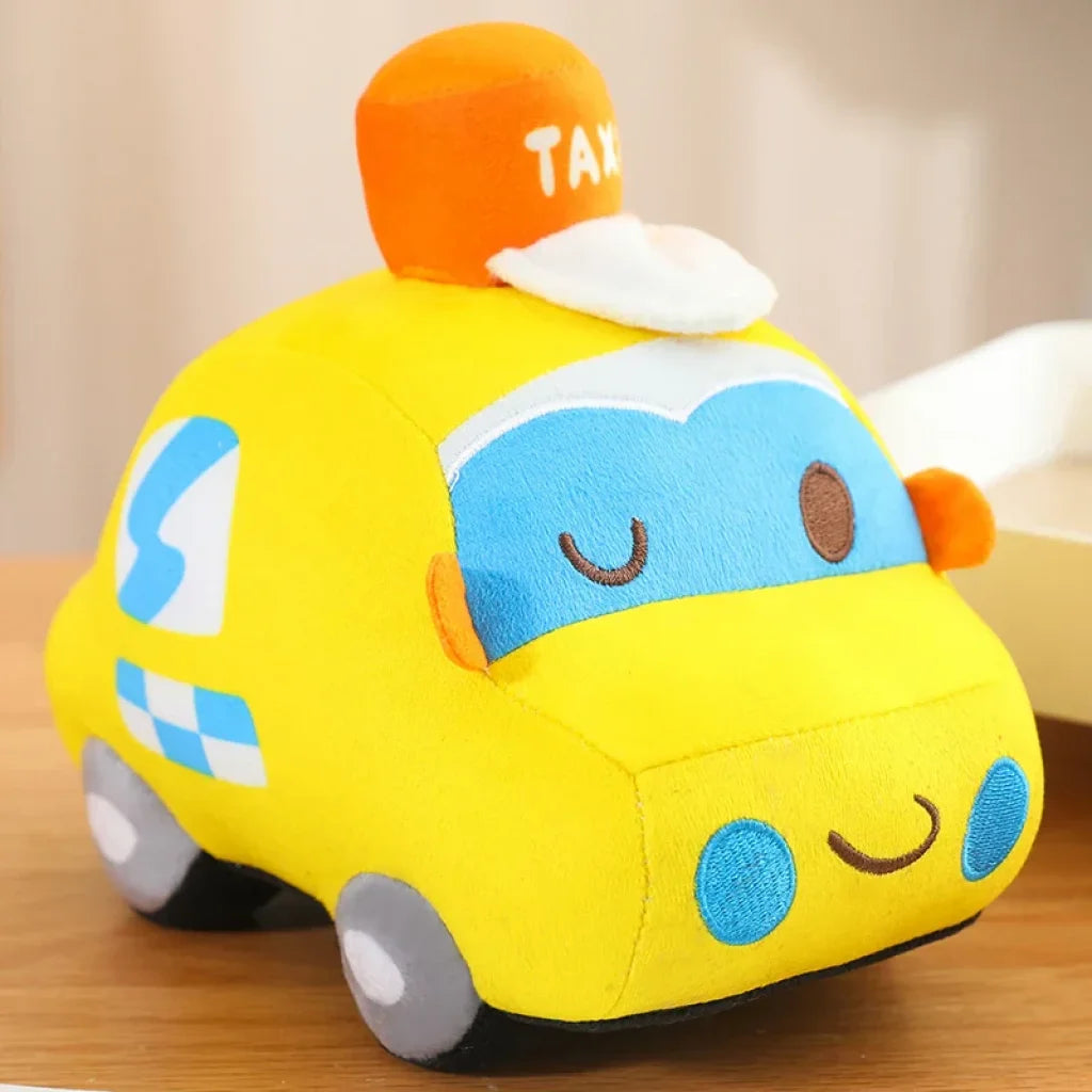 Cartoon Car Plush - yellow car / about 45-50cm