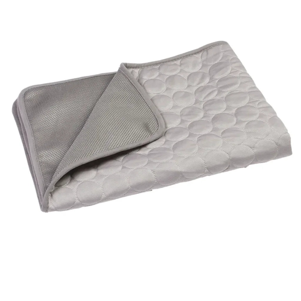 Cooling Summer Pad Mat For Pets Washable - mesh cloth gray / S 50x40 cm