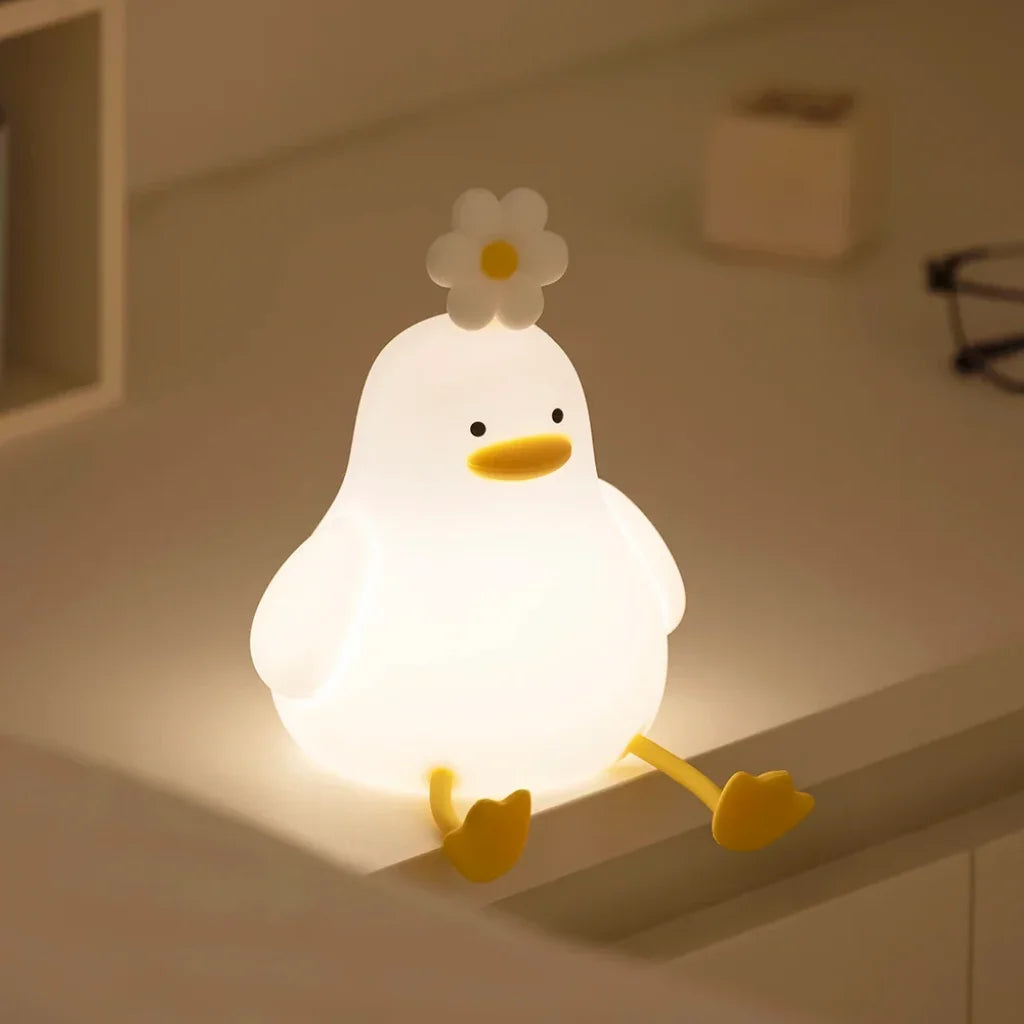 Cute Duck Led Night Light - WHITE