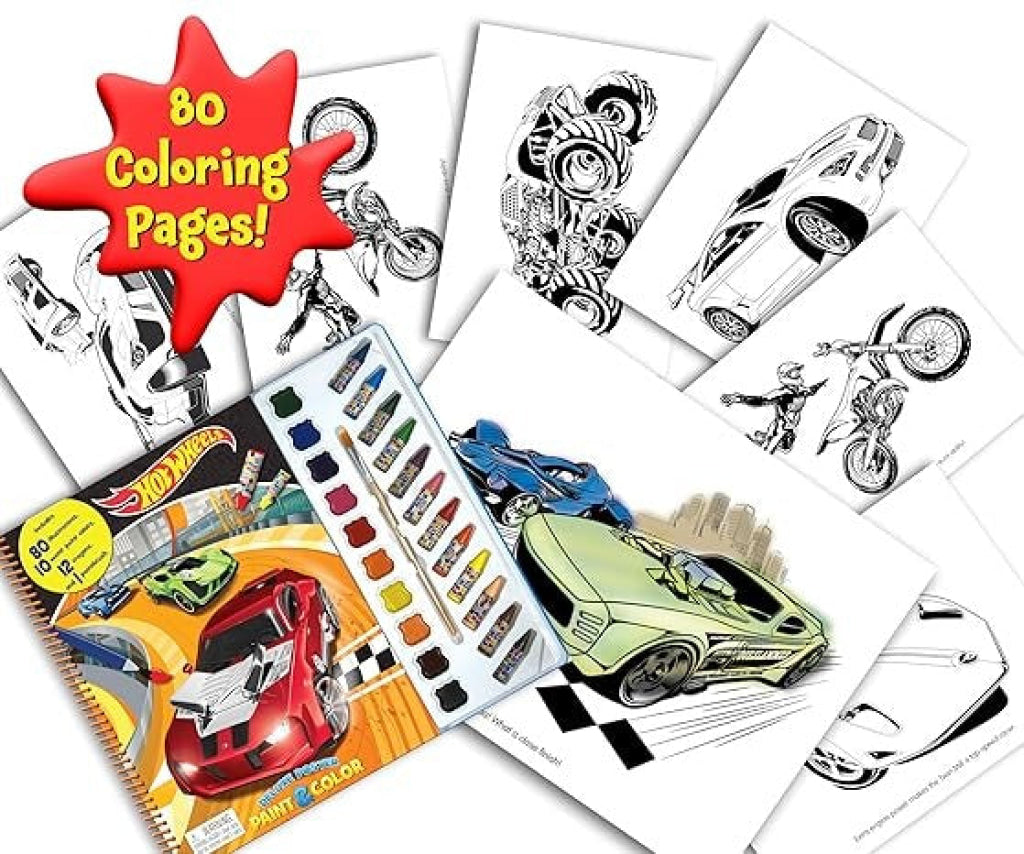 Deluxe Poster Paint & Colour: Mattel Hot Wheels