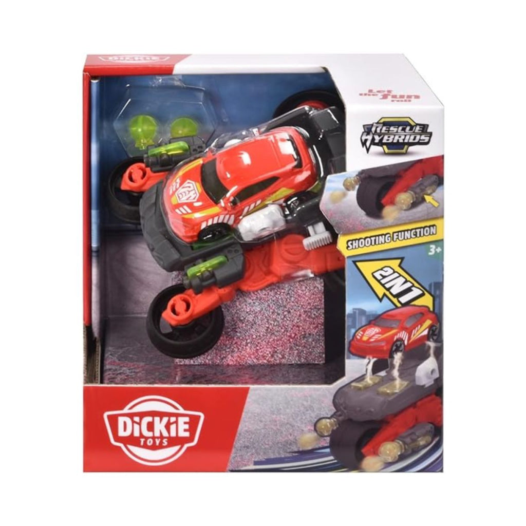 Dickie Toys Rescue Hybrids 2 In 1 Drone Bike