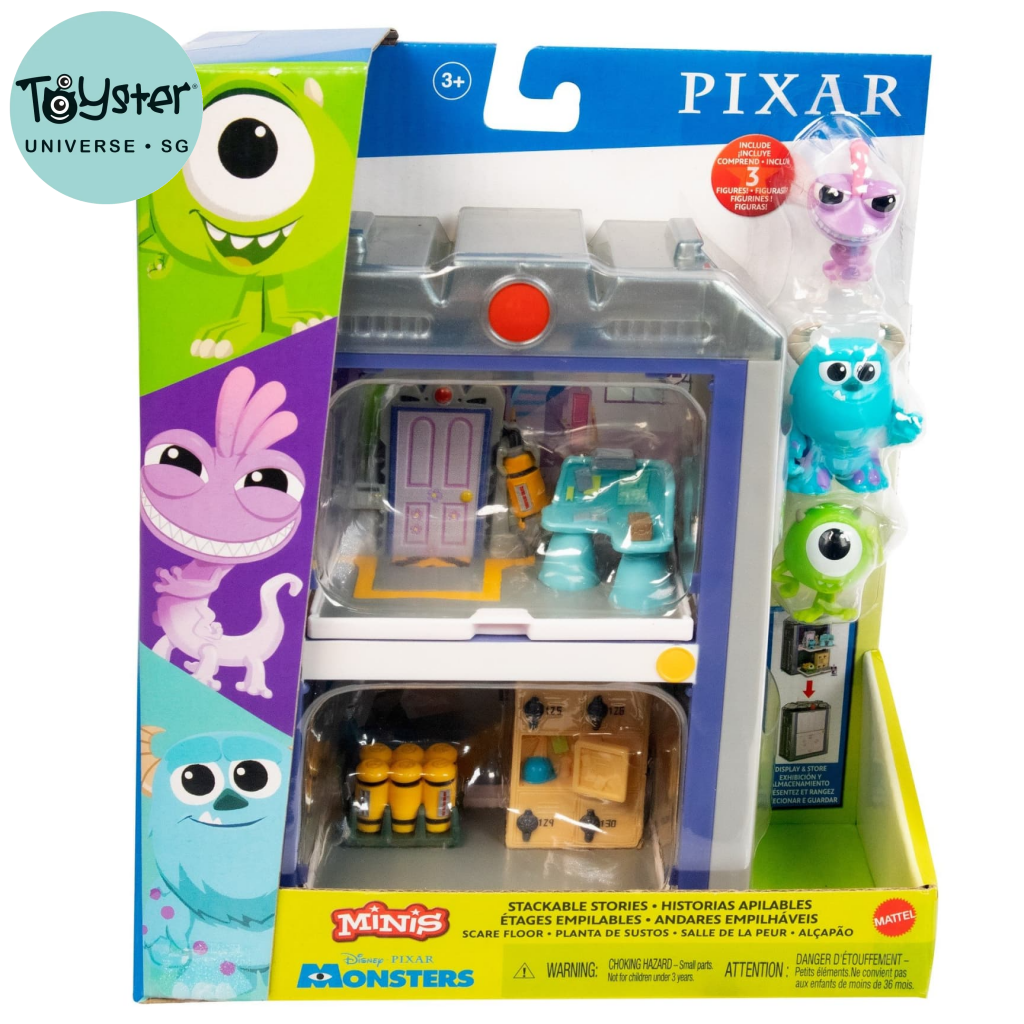 monsters inc scare floor toy Disney Pixar Minis Stackable Stories Scare Floor Pack Monsters Inc