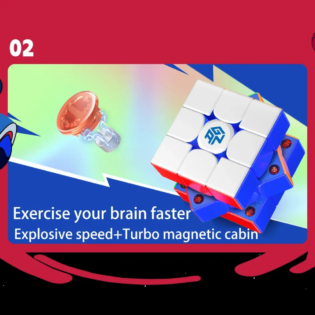 Gan 356 M E Magnetic Speed Cube Special Gift Box Set