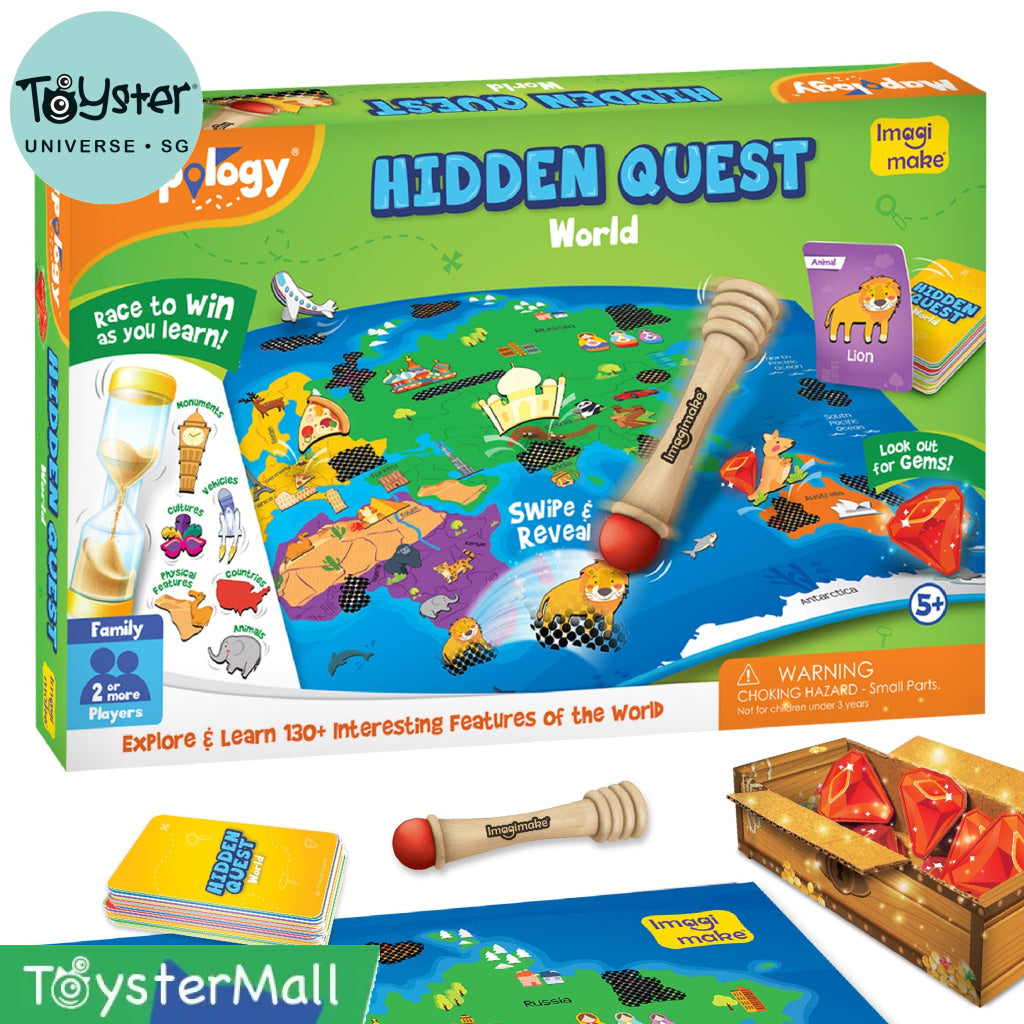 Hidden Quest World Map Game – Geography & Discovery – Toyster Universe ...