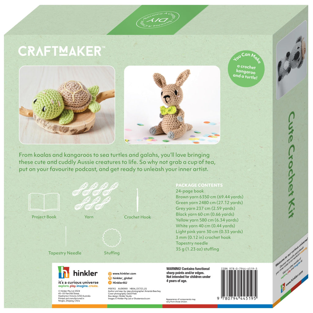 Hinkler Craft Maker Cute Crochet Kit CRAFT MAKER