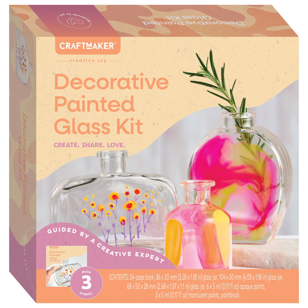 Hinkler Craft Maker Glass Painting Kit CRAFT MAKER