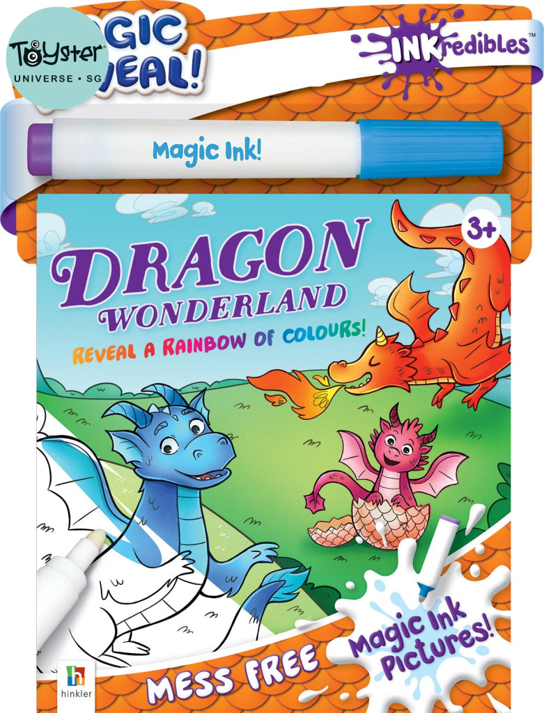 Hinkler Inkredibles: Invisible Ink Dragon Wonderland Inkredibles